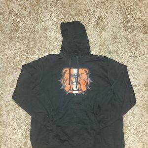 Men's Black Bulldog Graphic Men's Hoodie XL